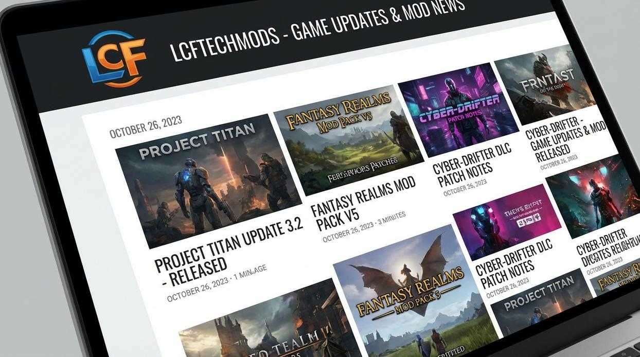 Updates on New Games Lcftechmods
